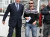 Martin Clunes chatting to the crew