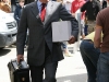 Martin Clunes filming