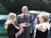 Martin Clunes chatting to fans