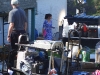 Caroline Catz between takes